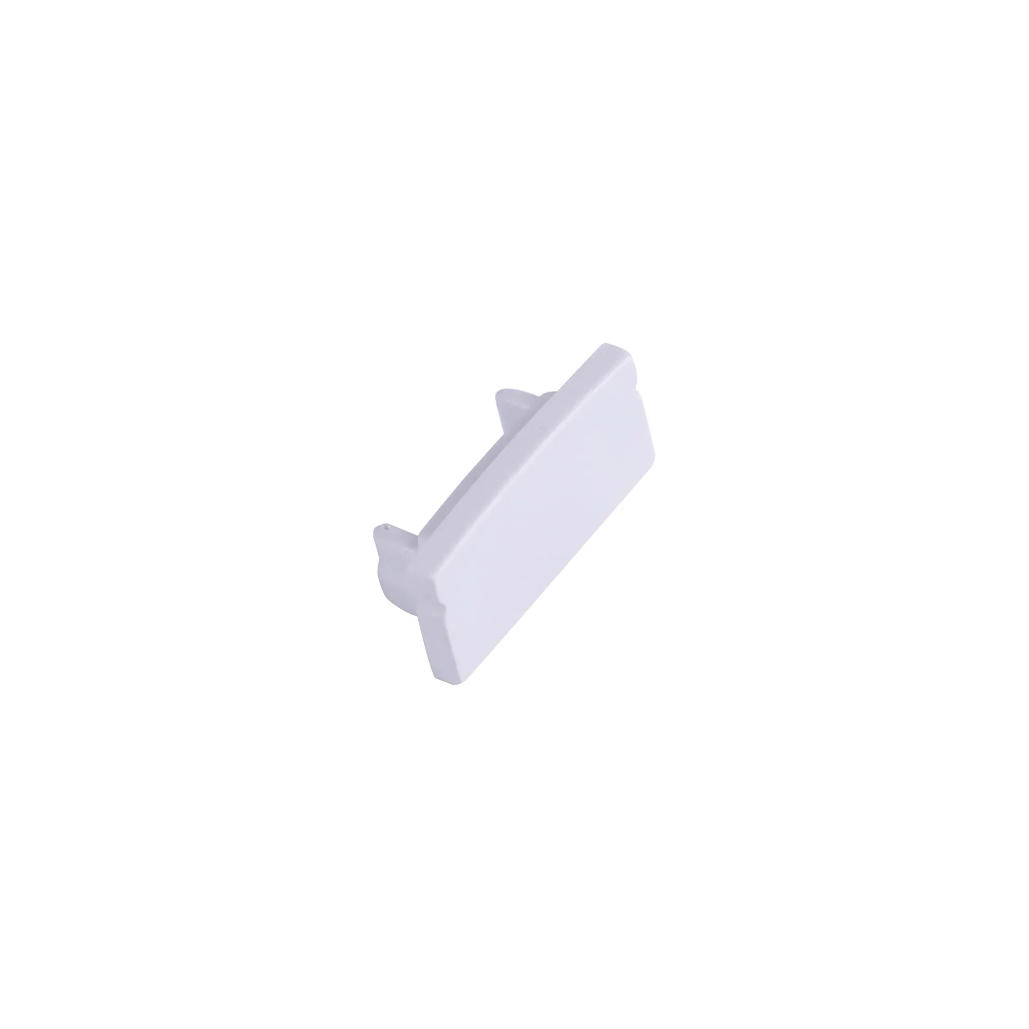 M7387  Tiras 17 x 8.5mm White Profile End Cap Without Hole (1pc) for M7381